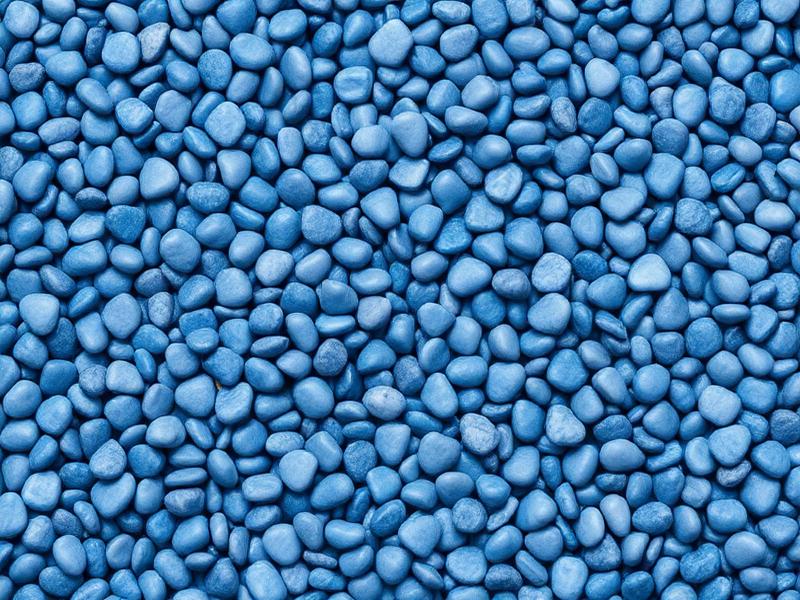 Blue Lagoon pebble pool finish sample